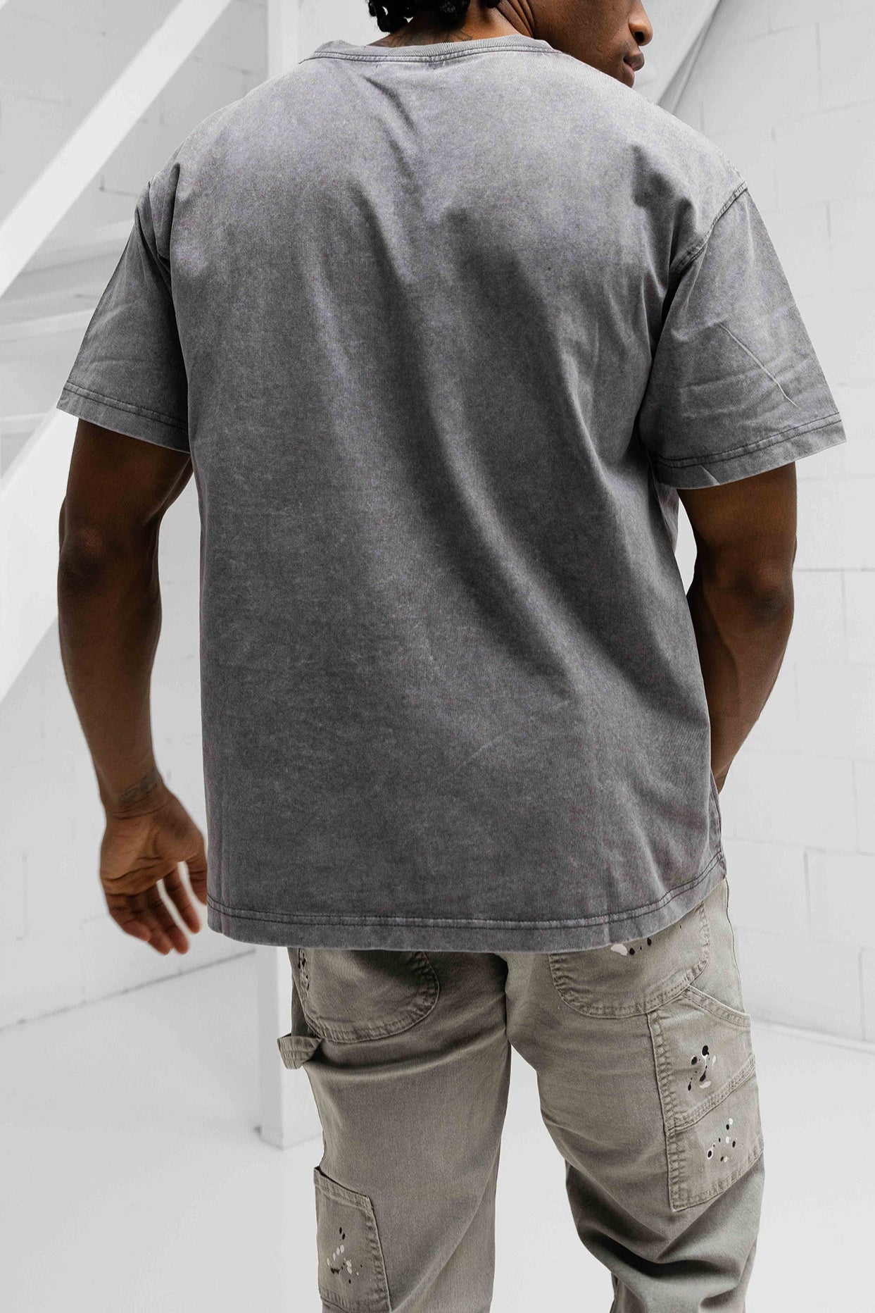 Vintage Crew Neck T-Shirt - Grey - 3 Pack