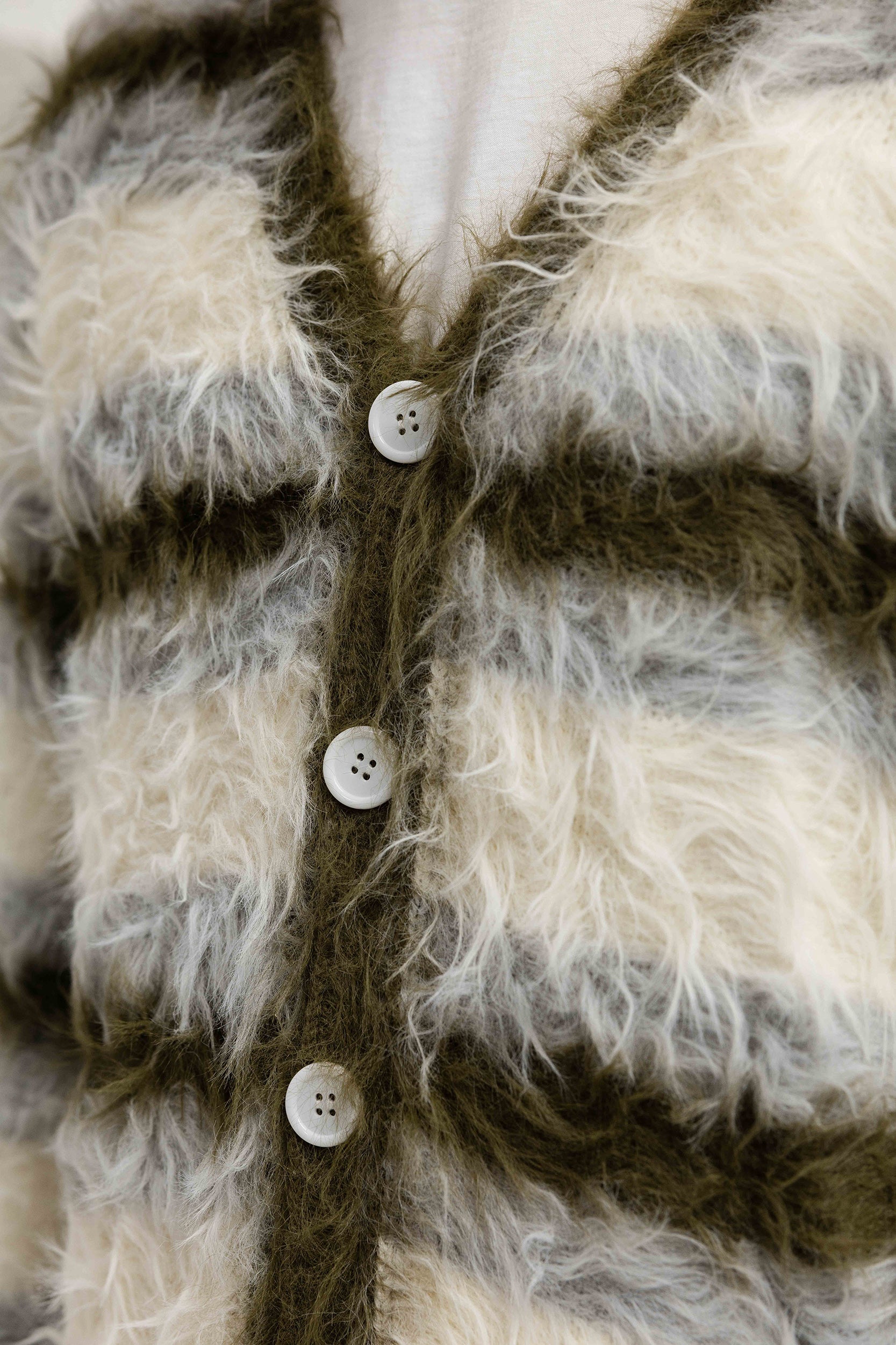 Alvaro Mohair Cardigan - Green