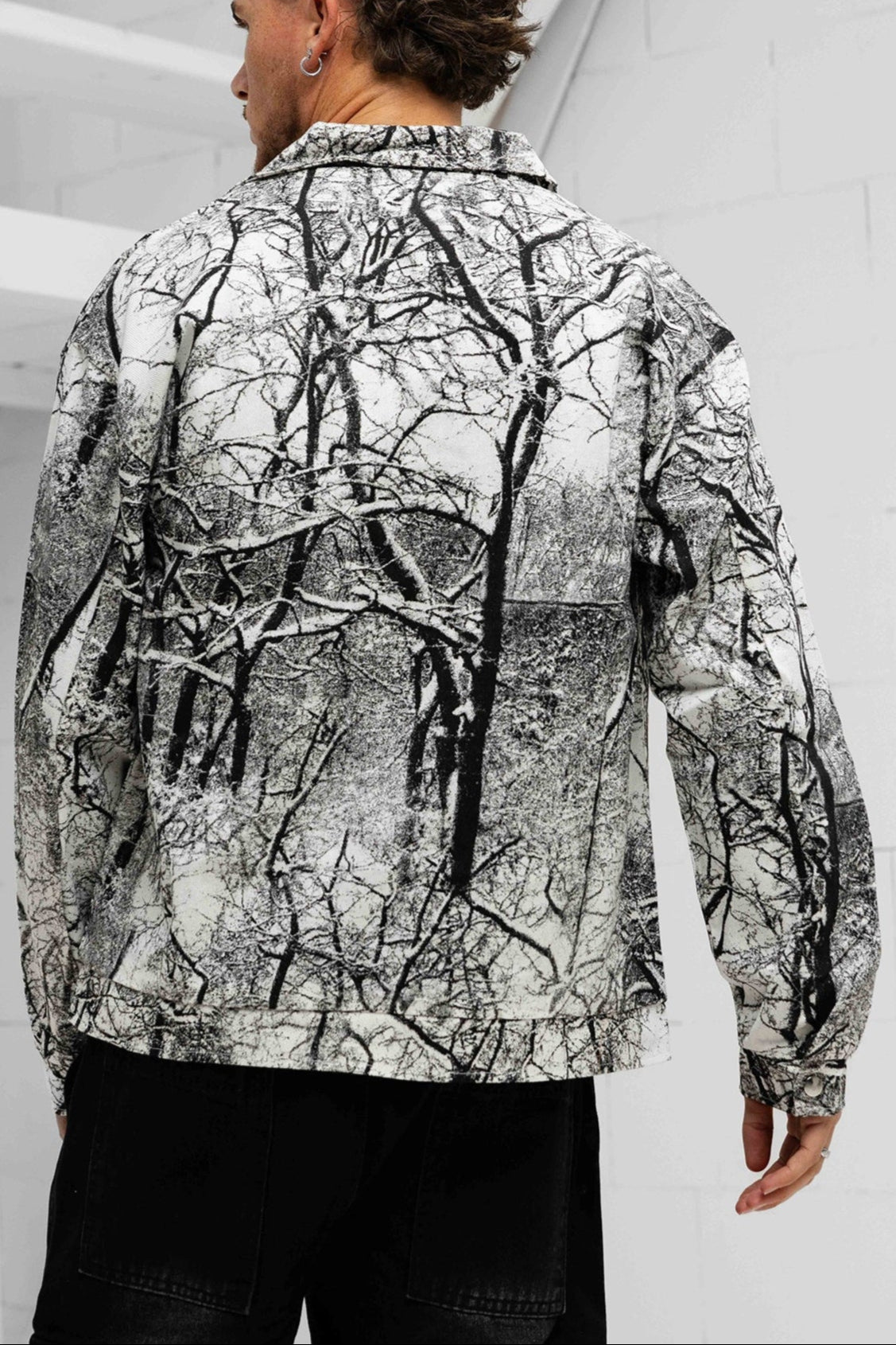 Alba Abstract Jacket - Black