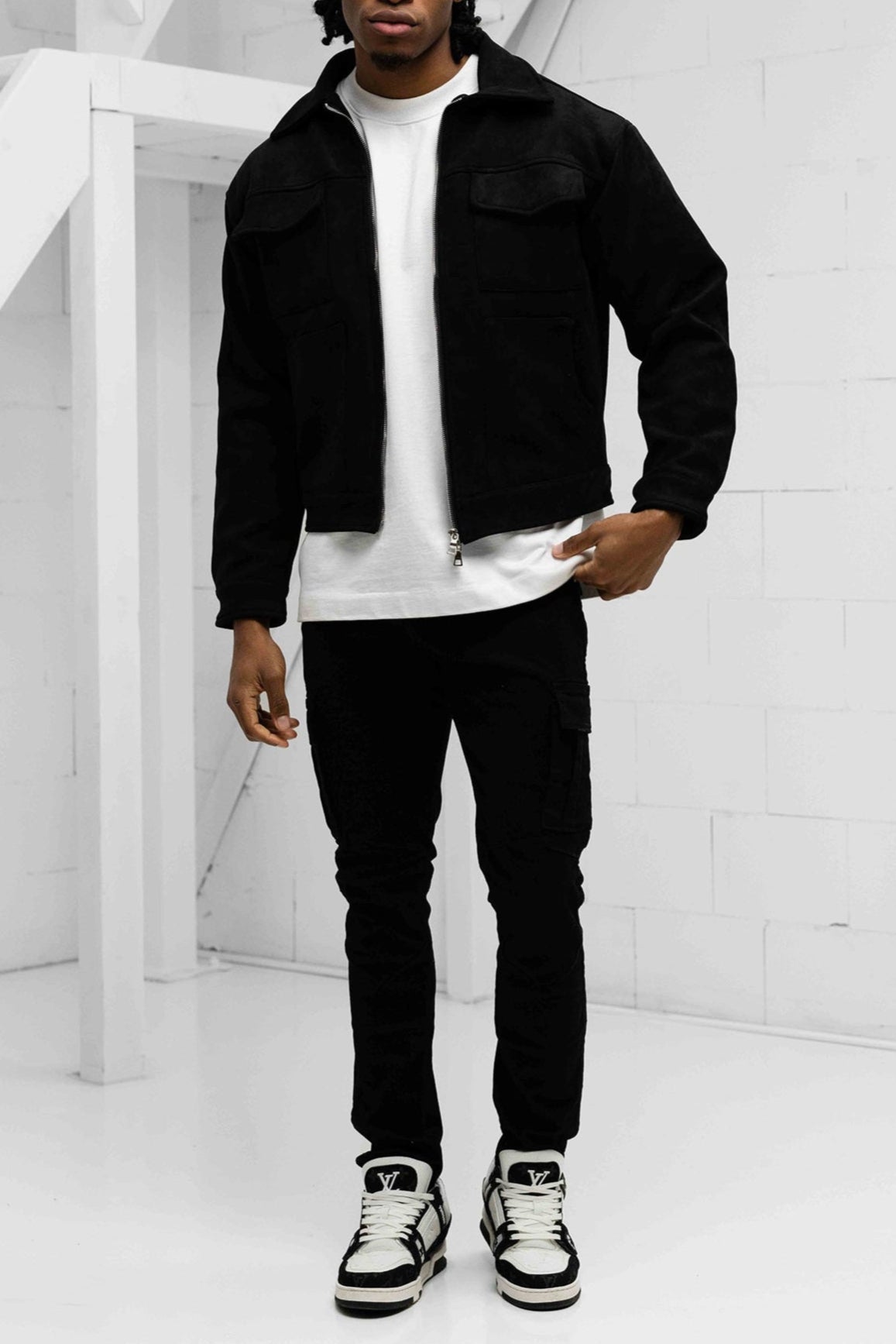 Sovrano Velvet Jacket - Black