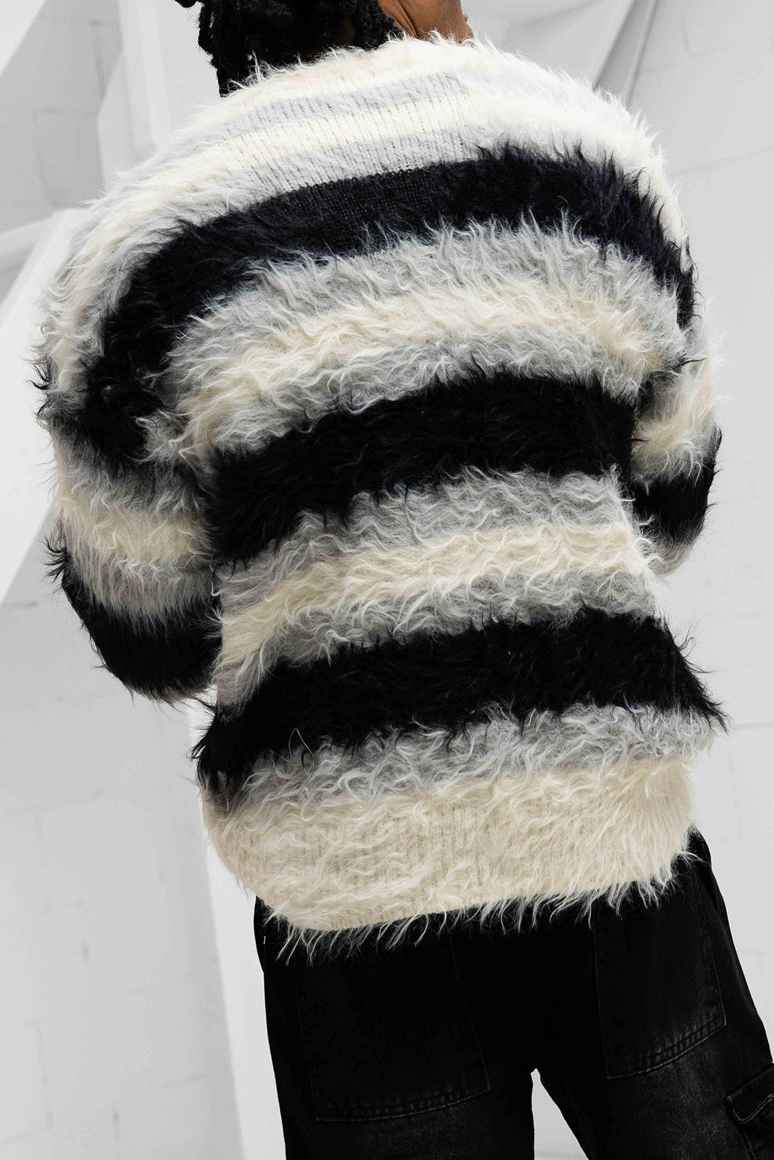 Alvaro Mohair Cardigan - Black