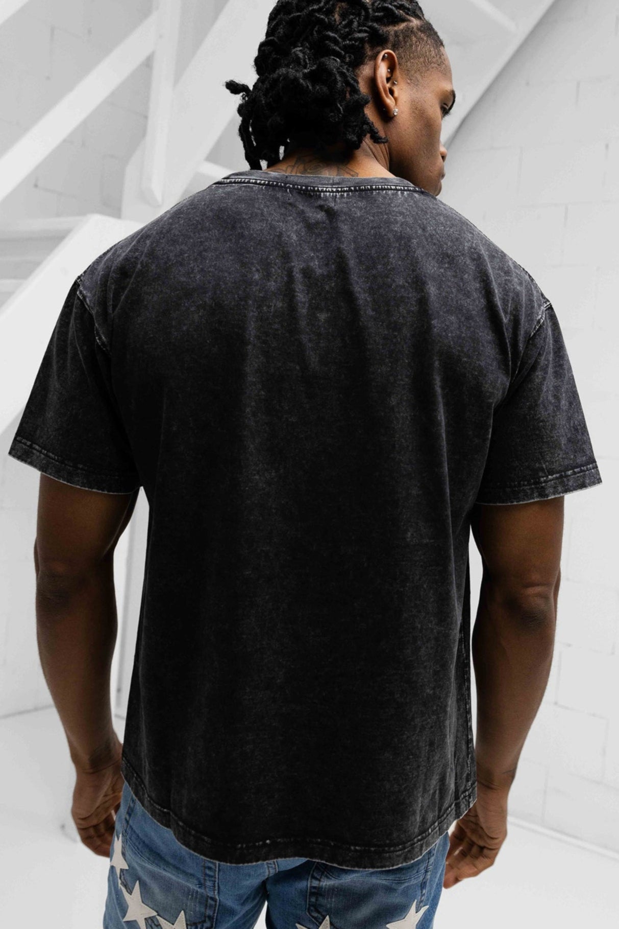 Vintage Crew Neck T-Shirt - Black