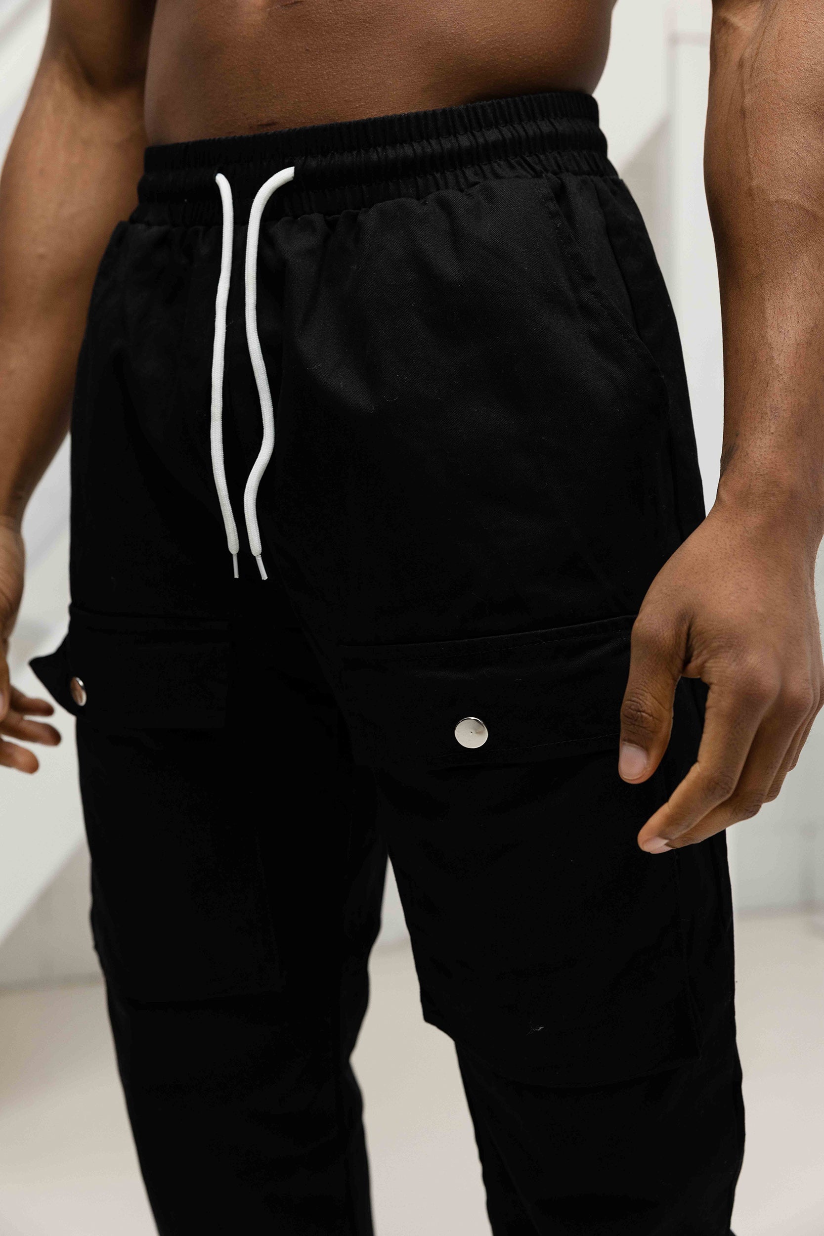 Cargo and Jacket Set - Black