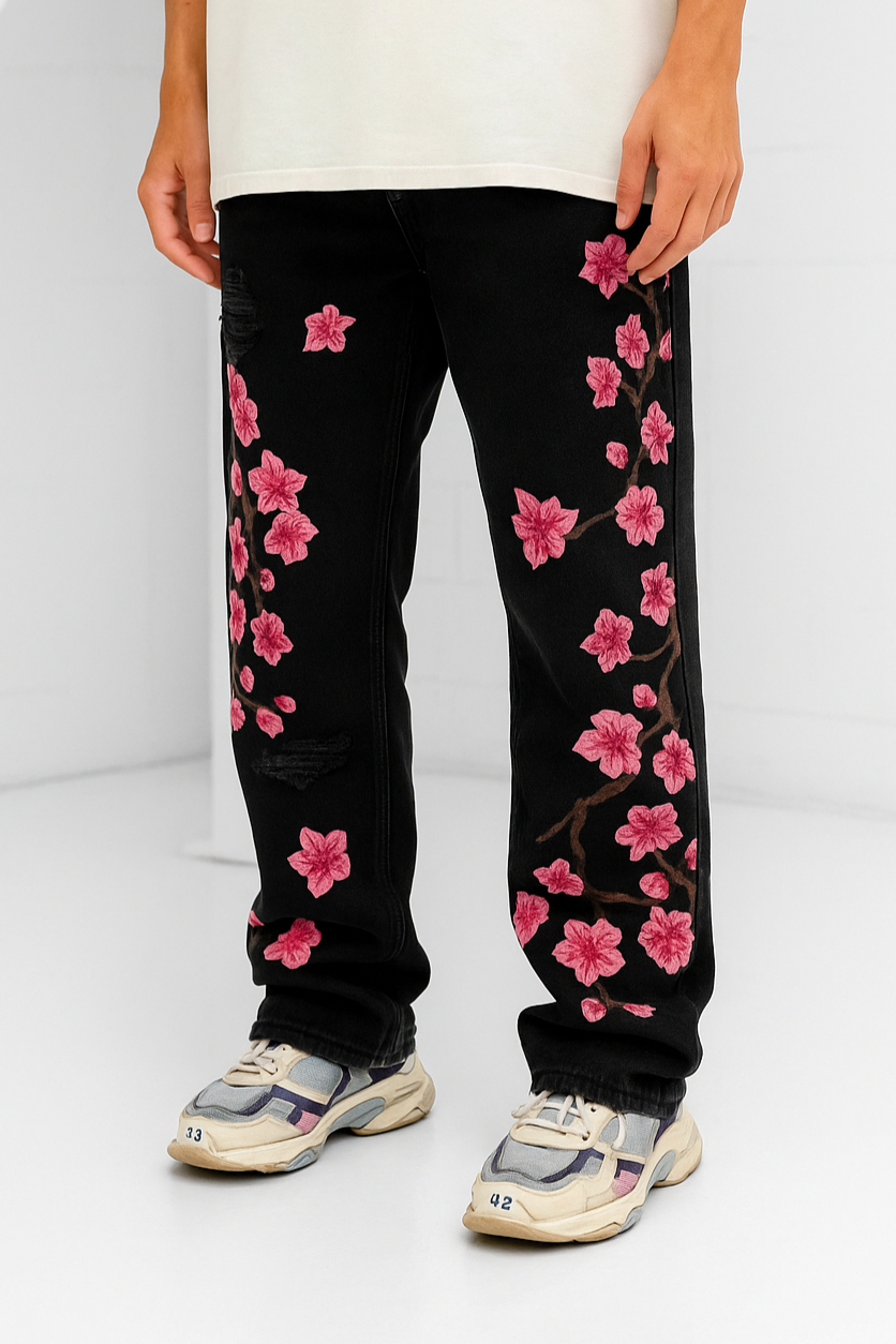 Fiora Distressed Denims - Black