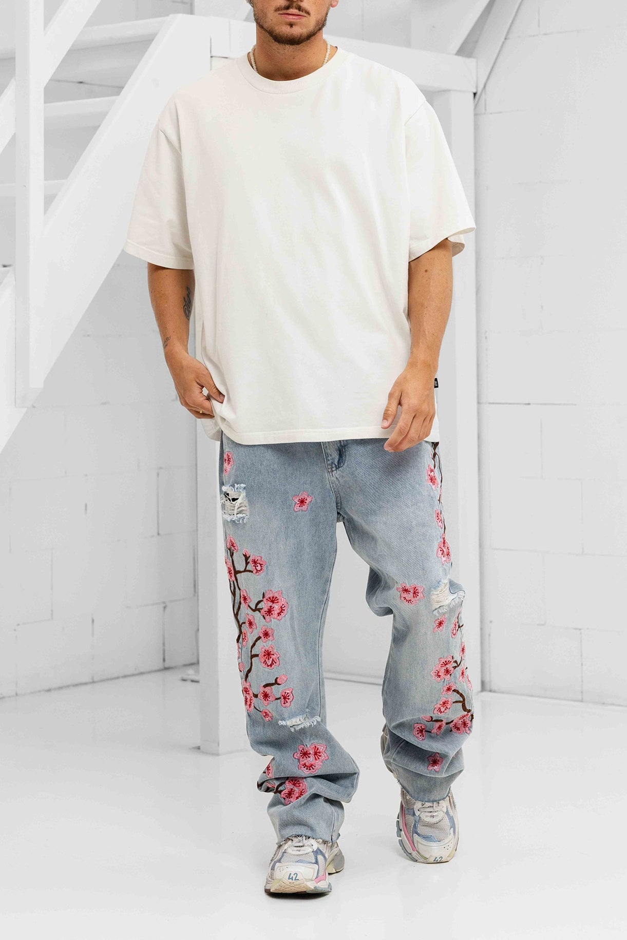 Fiora Distressed Denims - Blue