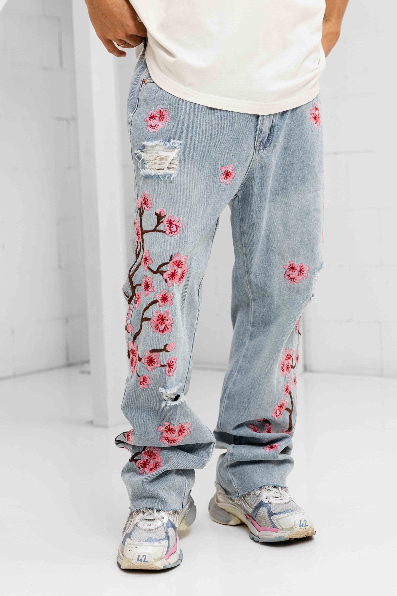Fiora Distressed Denims - Blue