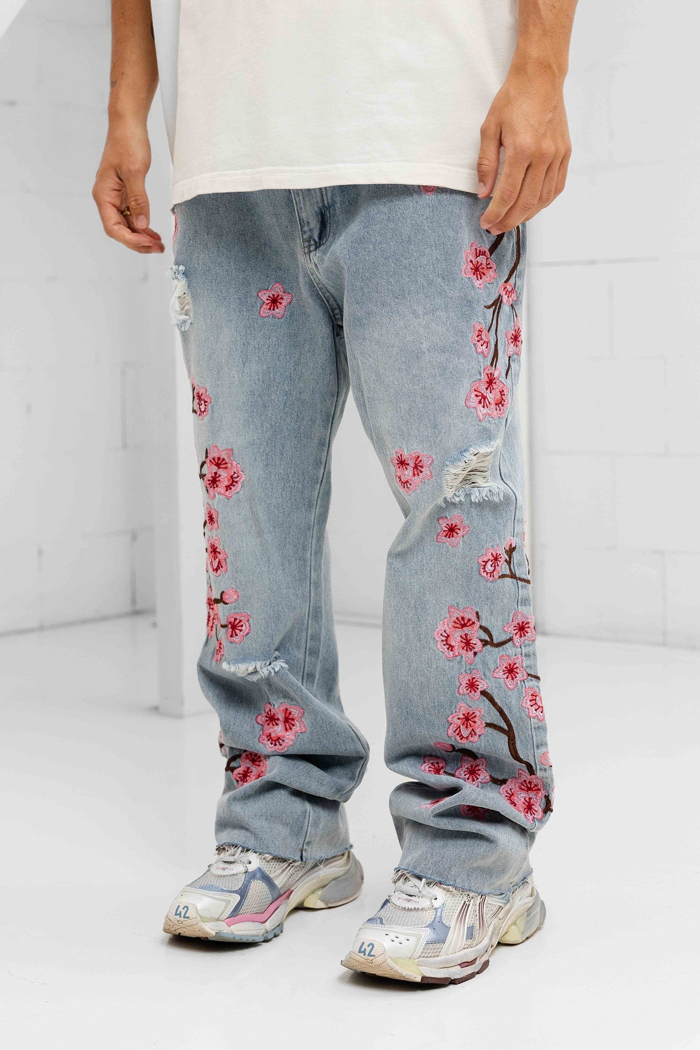 Fiora Distressed Denims - Blue