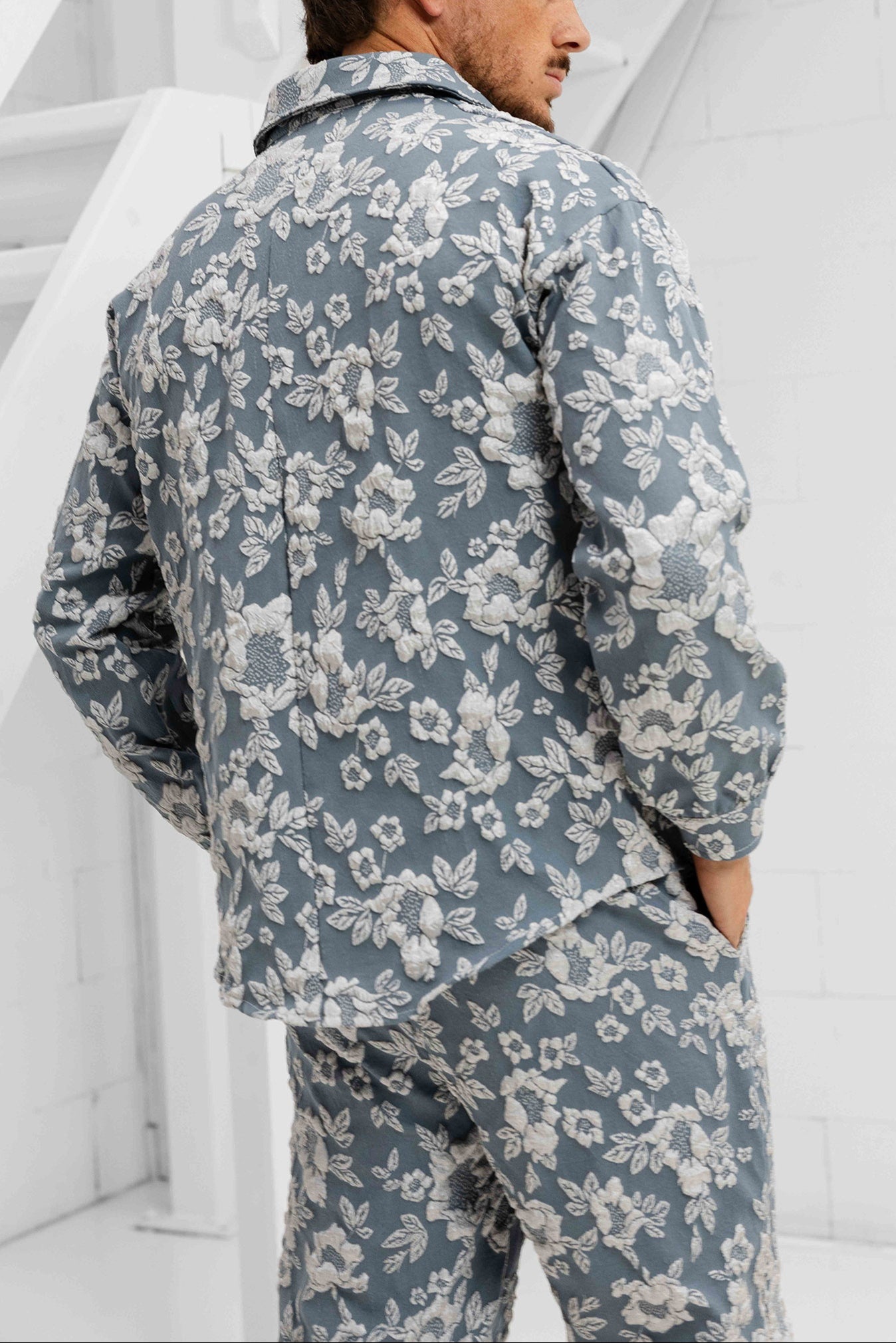 Fiore Jacquard Set - Blue
