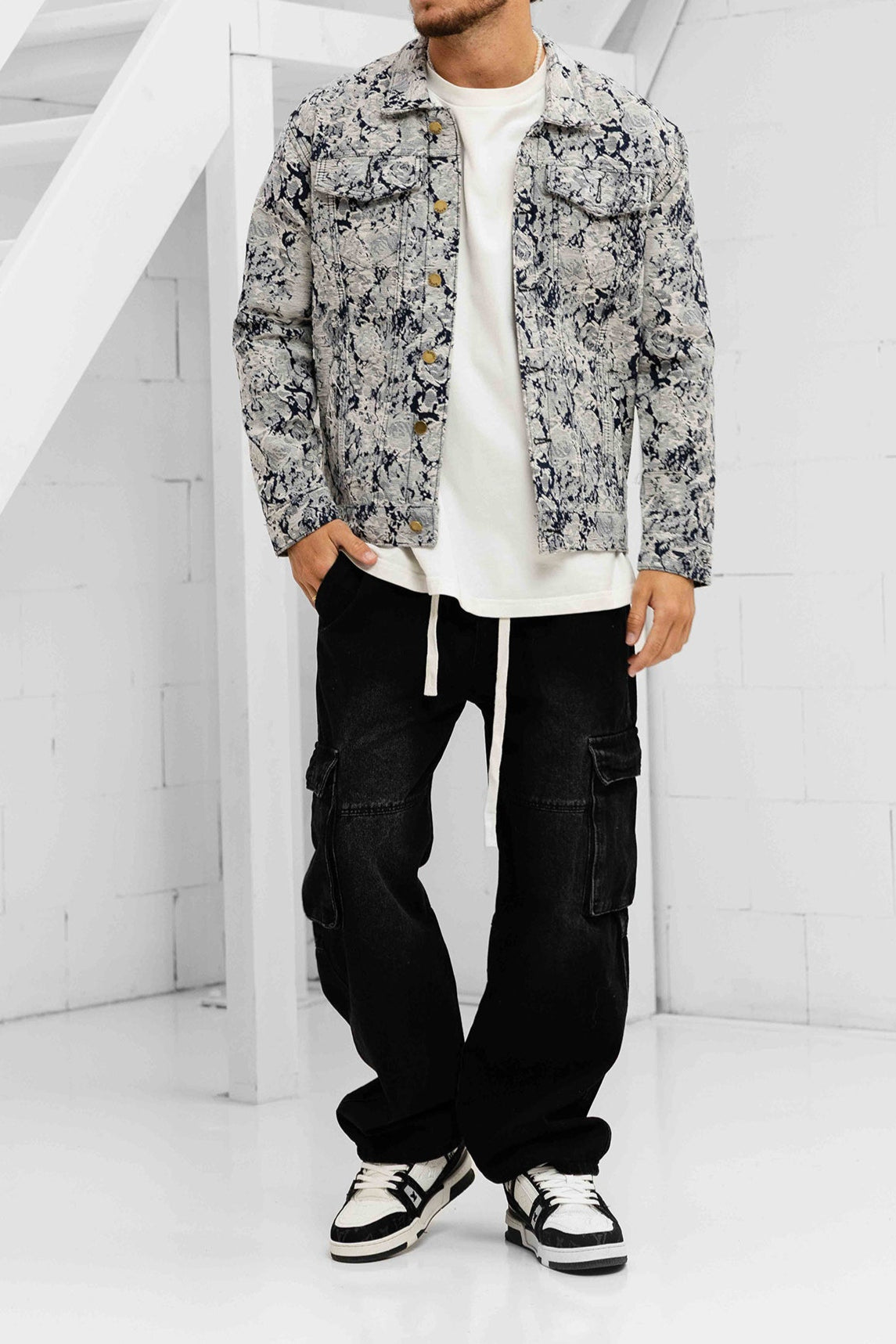 Lunar Bloom Denim Jacket