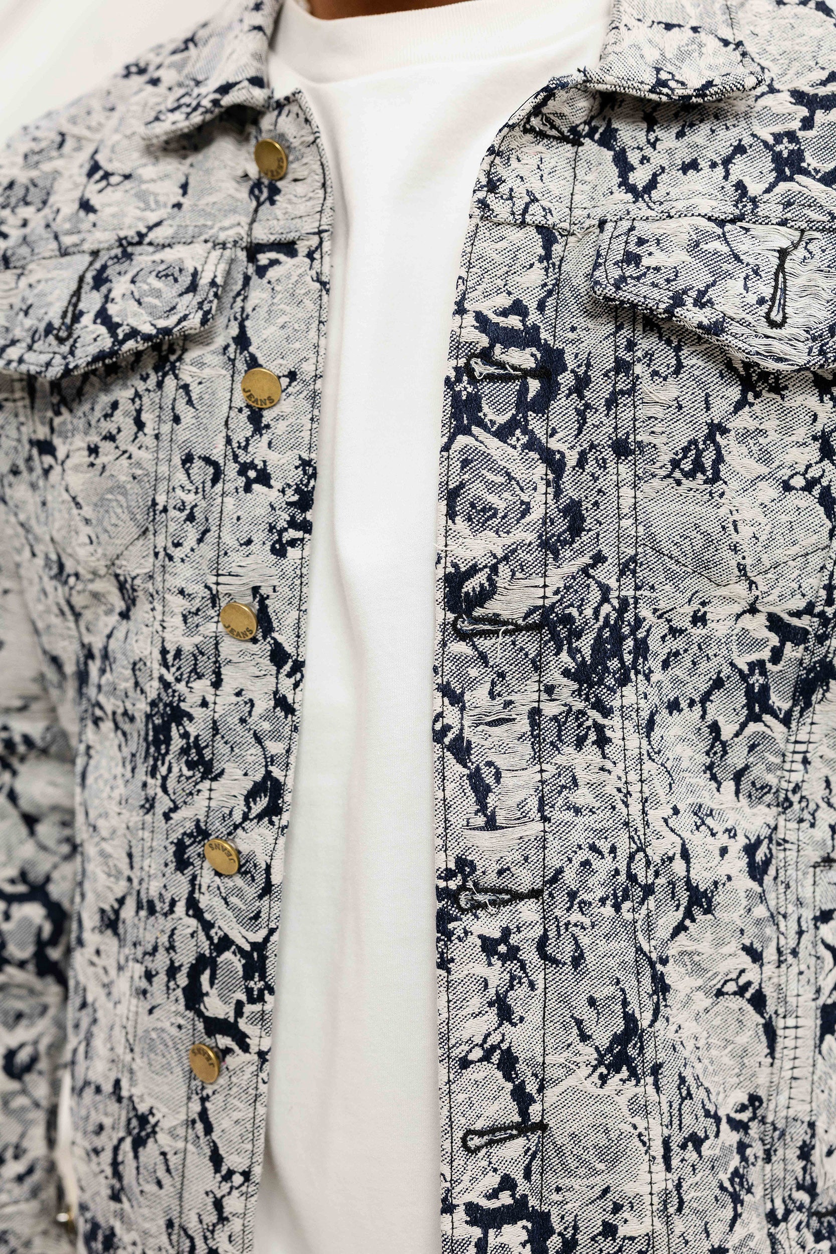 Lunar Bloom Denim Jacket