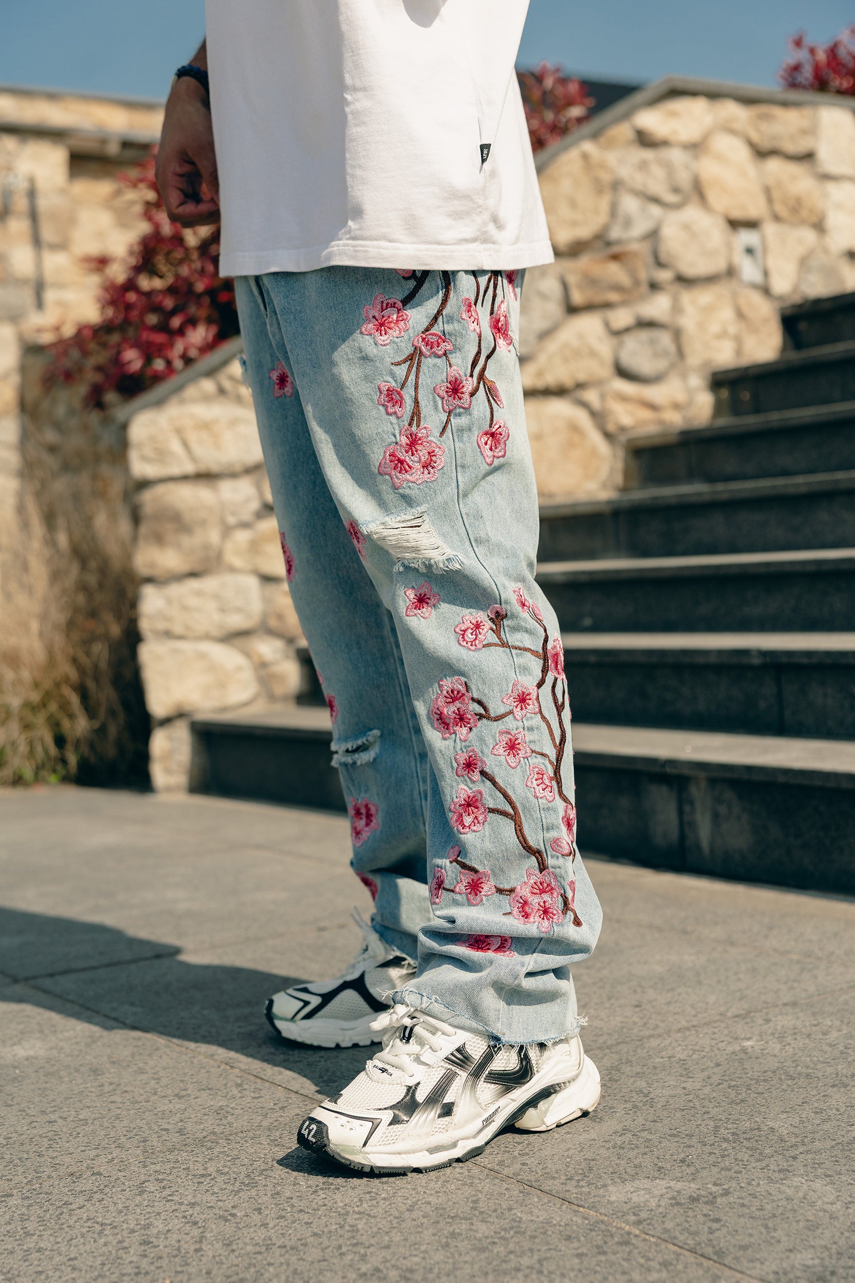 Fiora Distressed Denims - Blue
