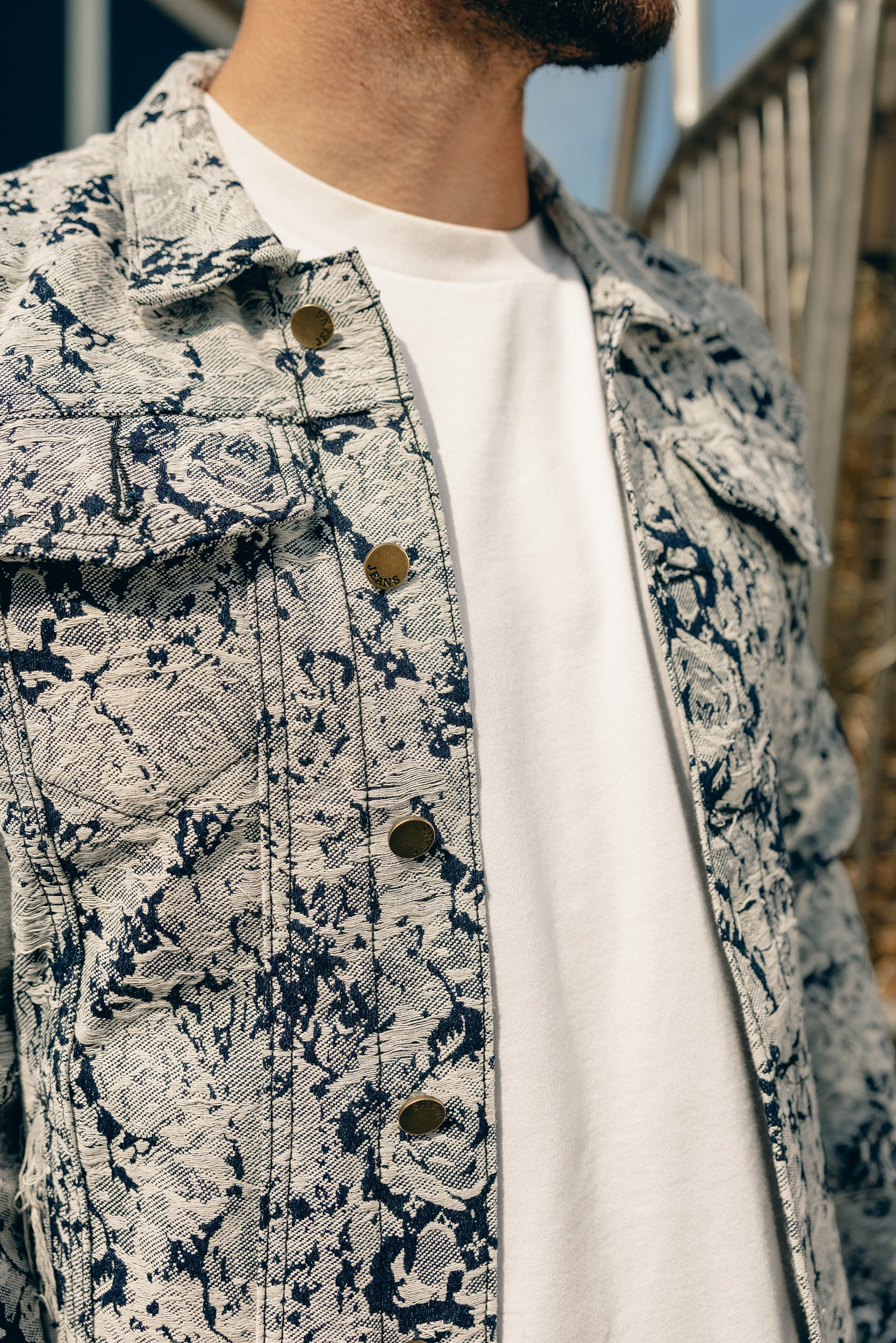 Lunar Bloom Denim Jacket
