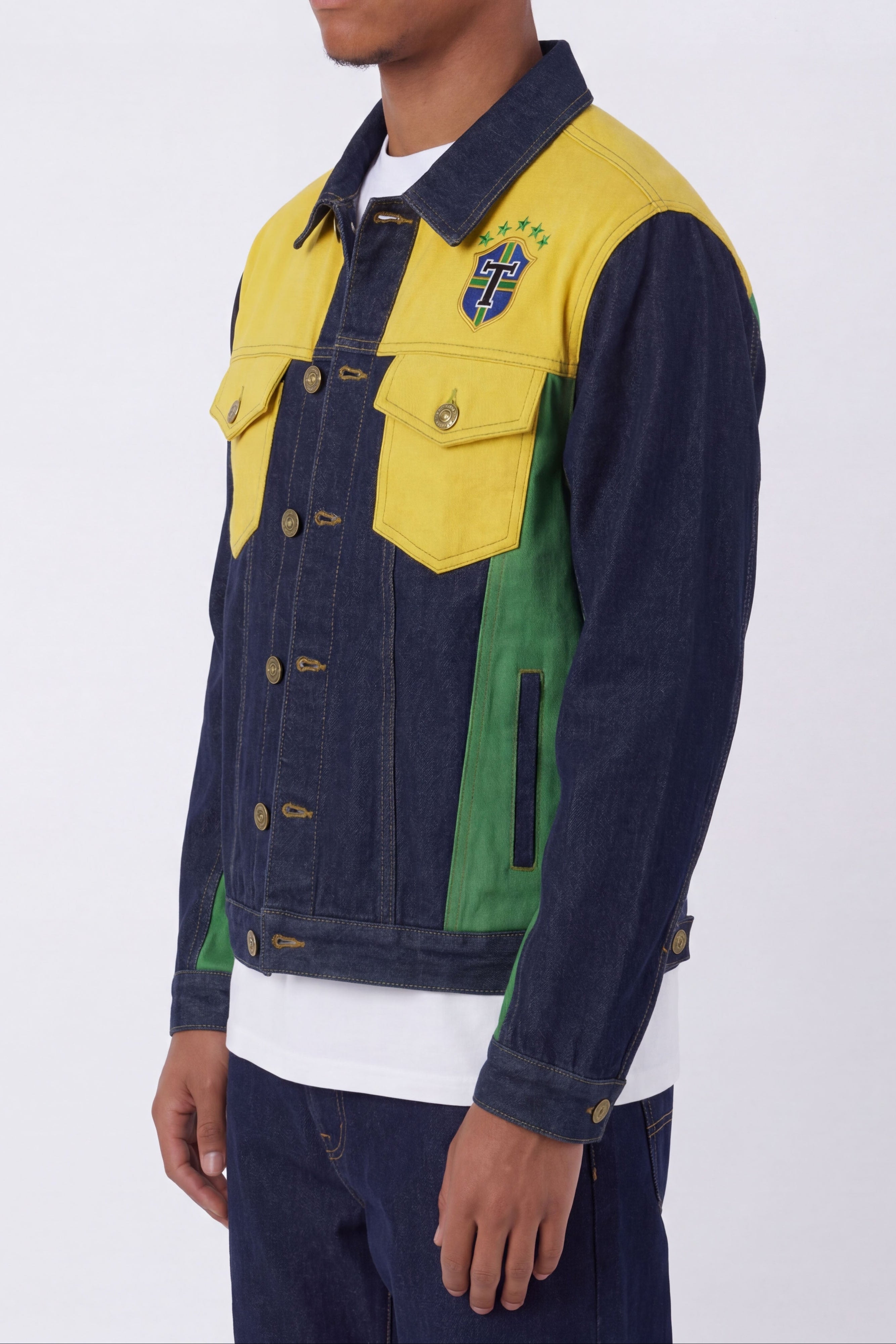 BRAZIL - Nations Premium Denim Jacket