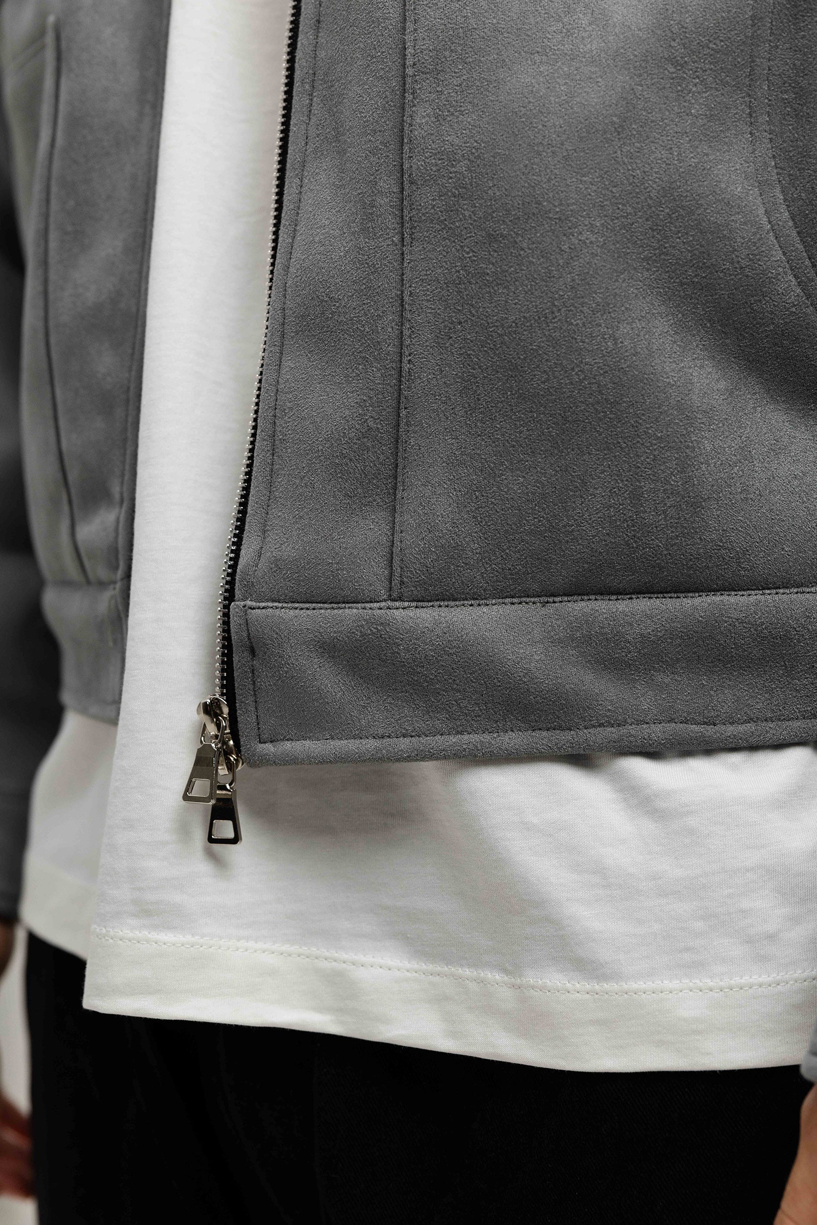 Sovrano Velvet Jacket - Grey