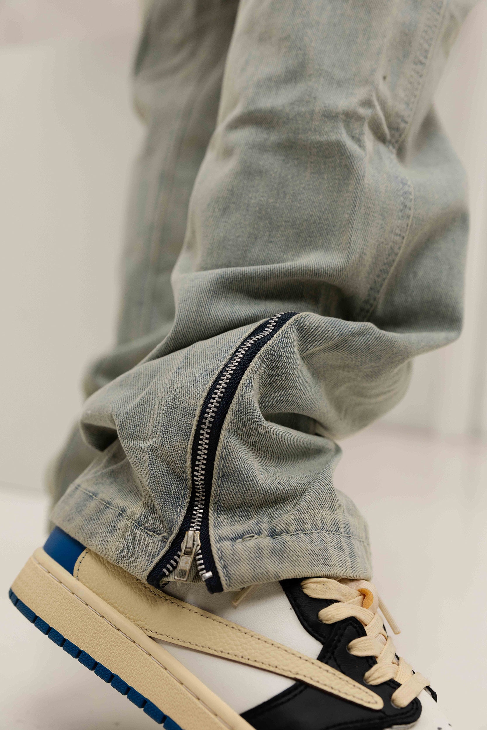 Quarzo Denim Cargos - Grey / Blue