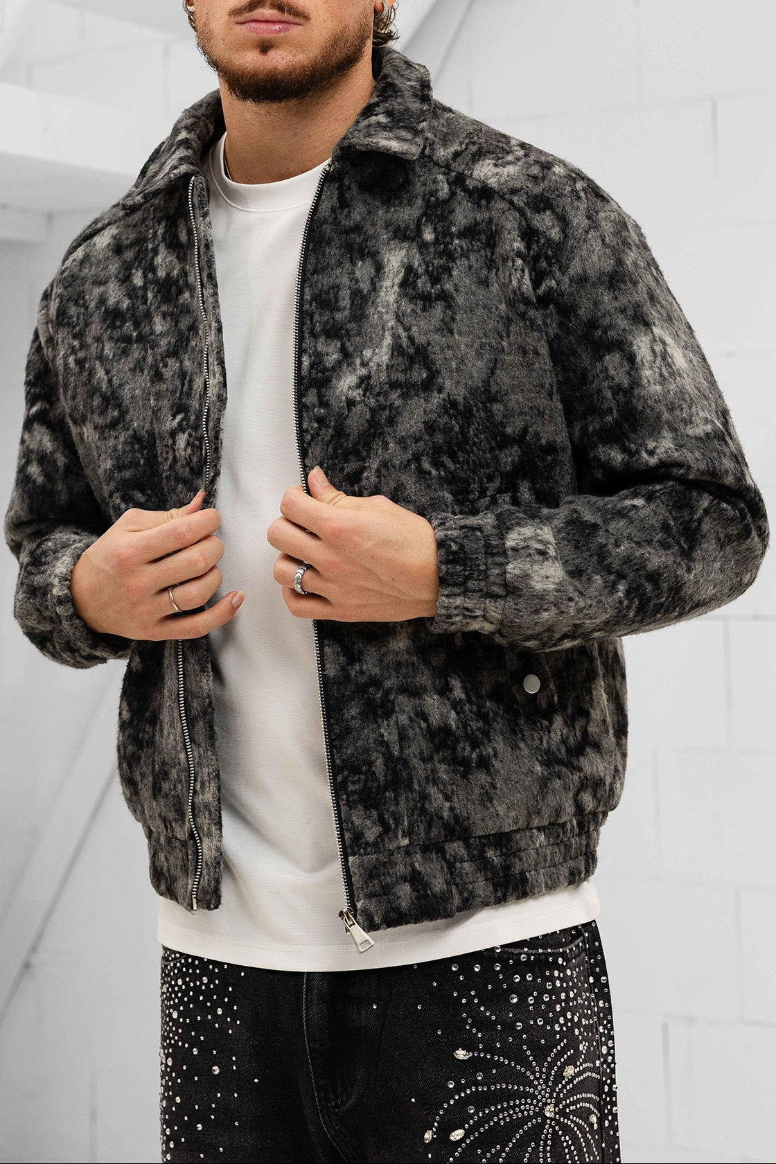 Nebbia Luxury Wool Jacket - Grey