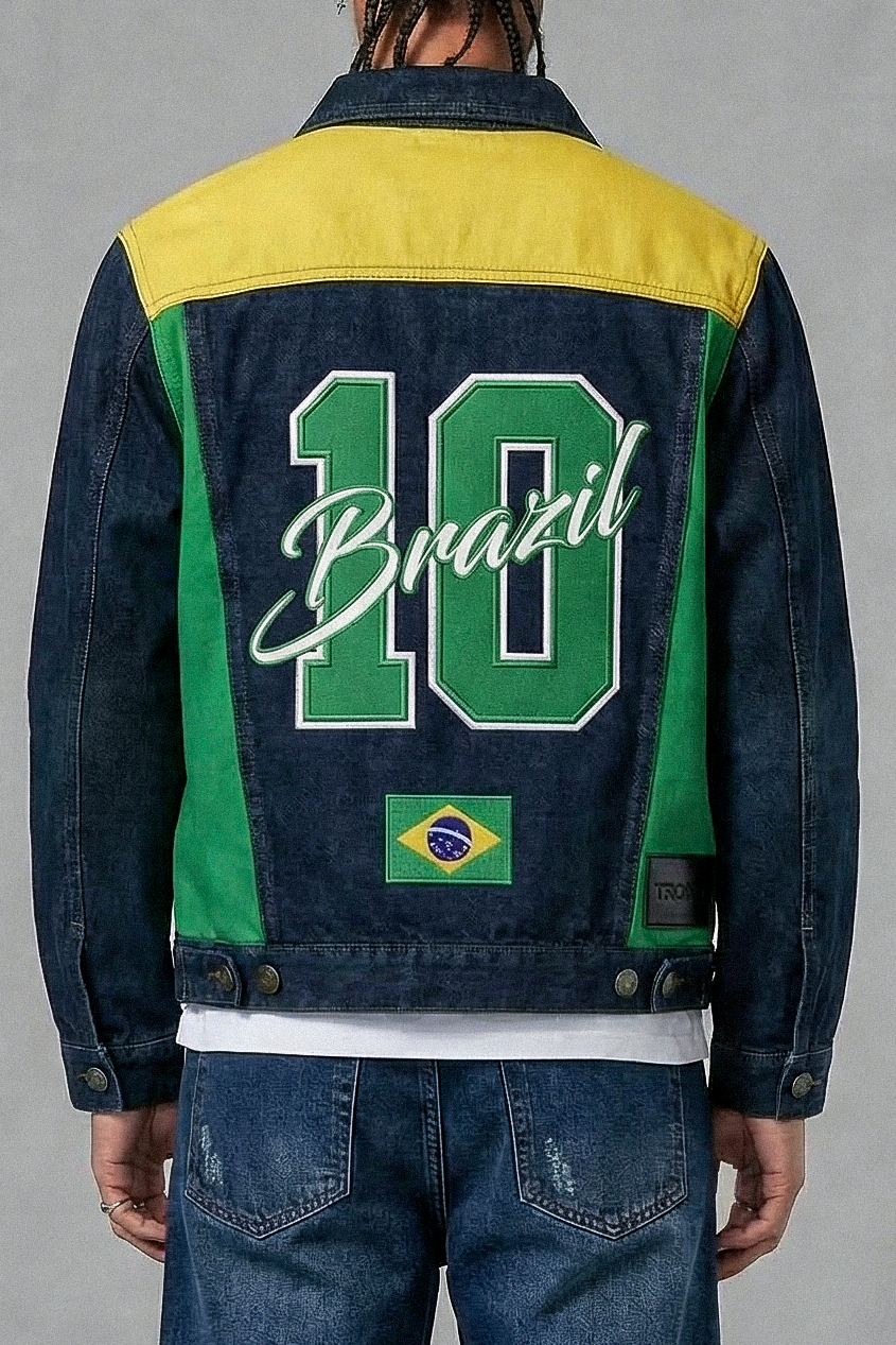 BRAZIL - Nations Premium Denim Jacket