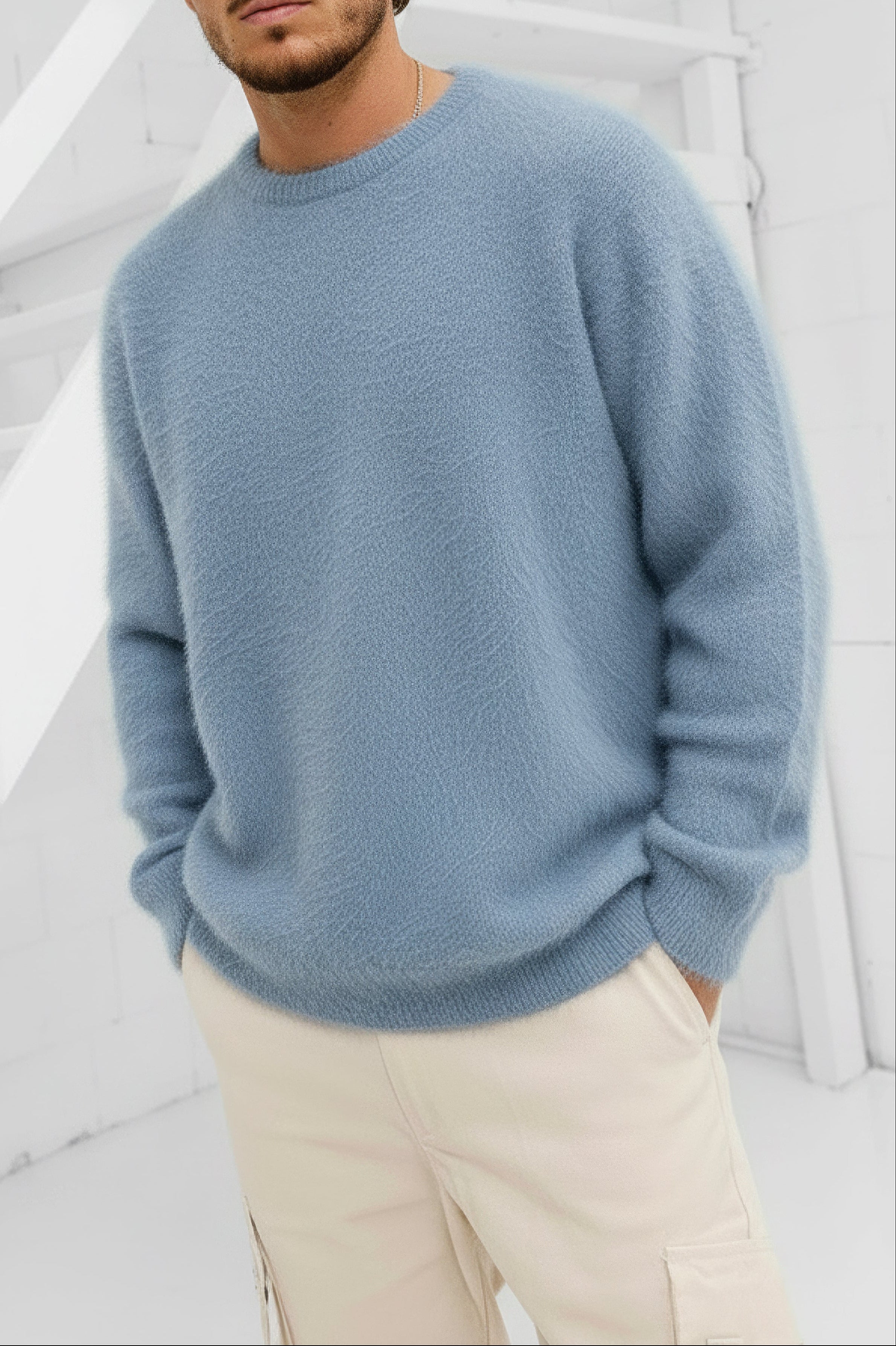 Sereno Mohair Sweater - Baby Blue
