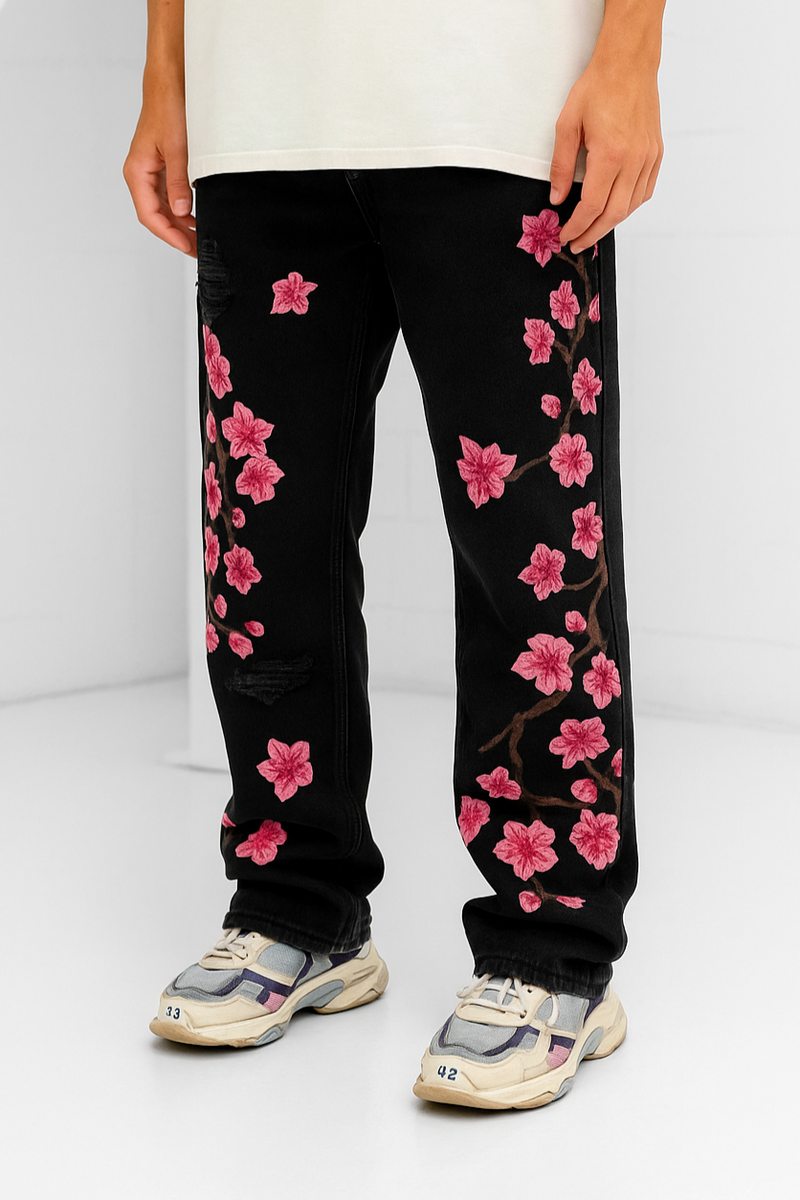 Fiora Distressed Denims - Black