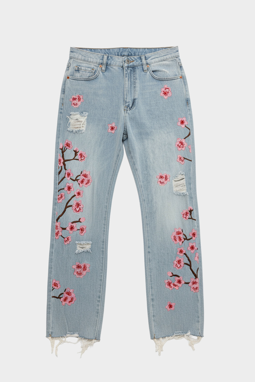 Fiora Distressed Denims - Blue