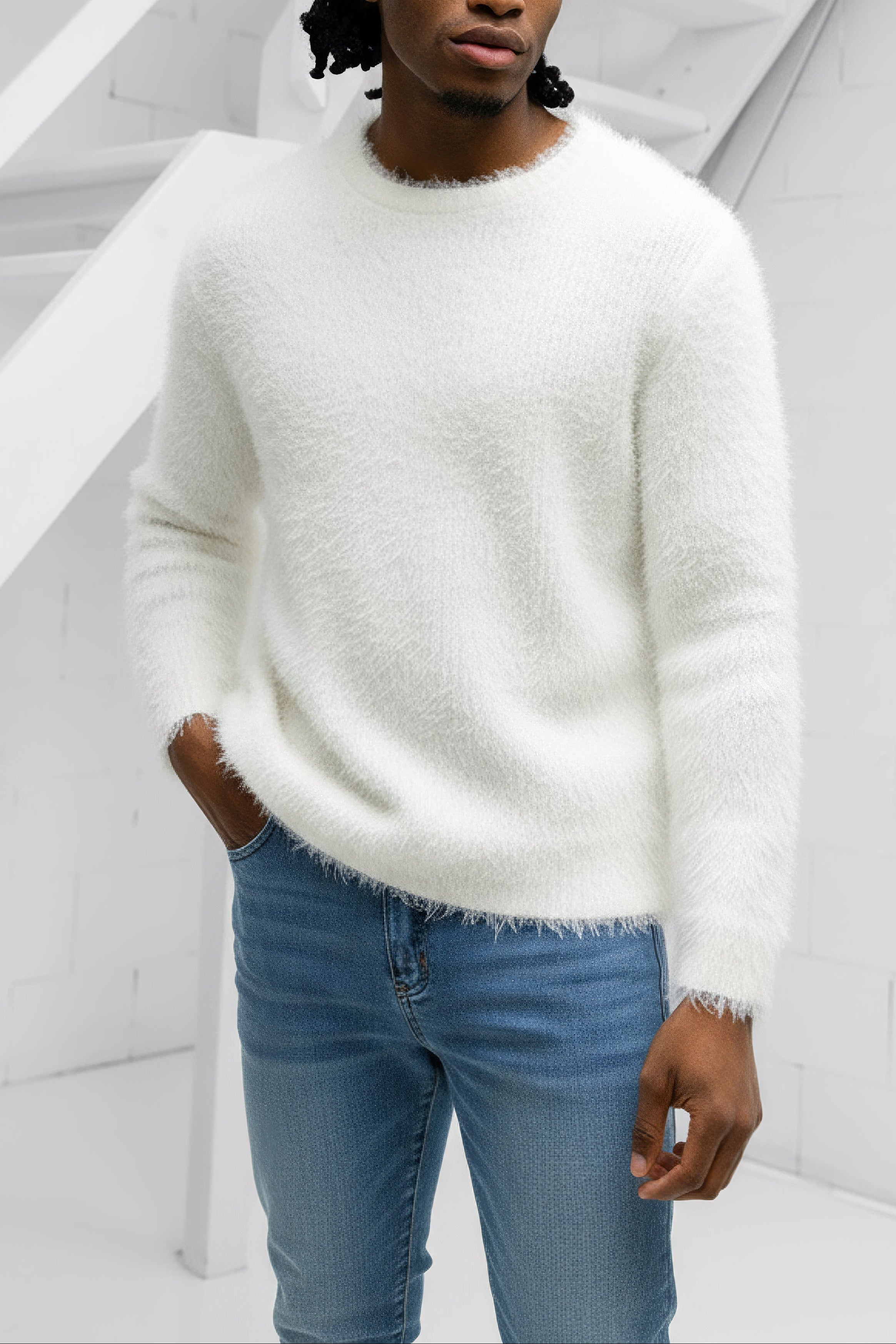 Sereno Mohair Sweater - White