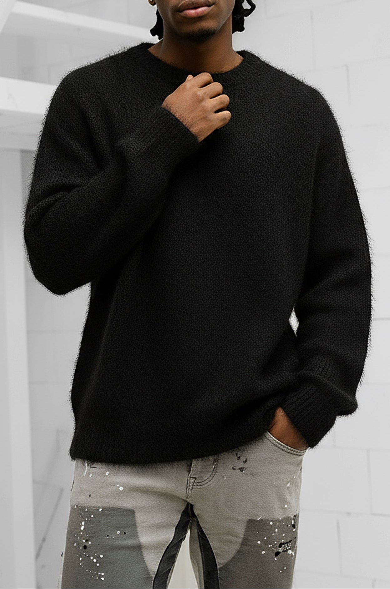 Sereno Mohair Sweater - Black