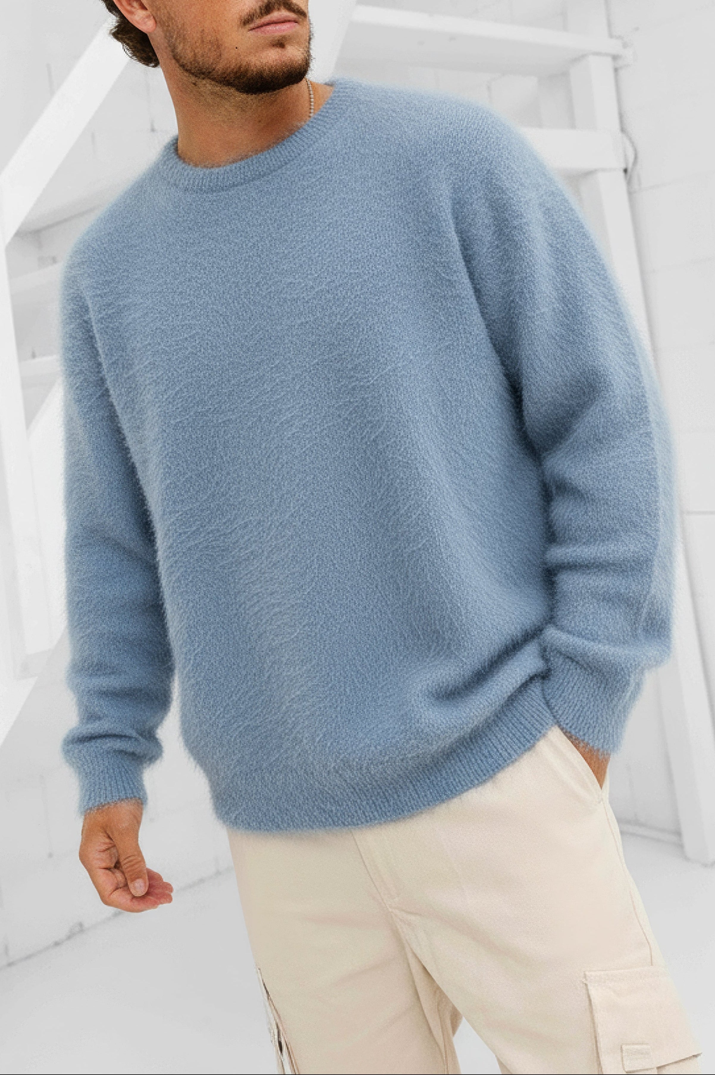 Sereno Mohair Sweater - Baby Blue