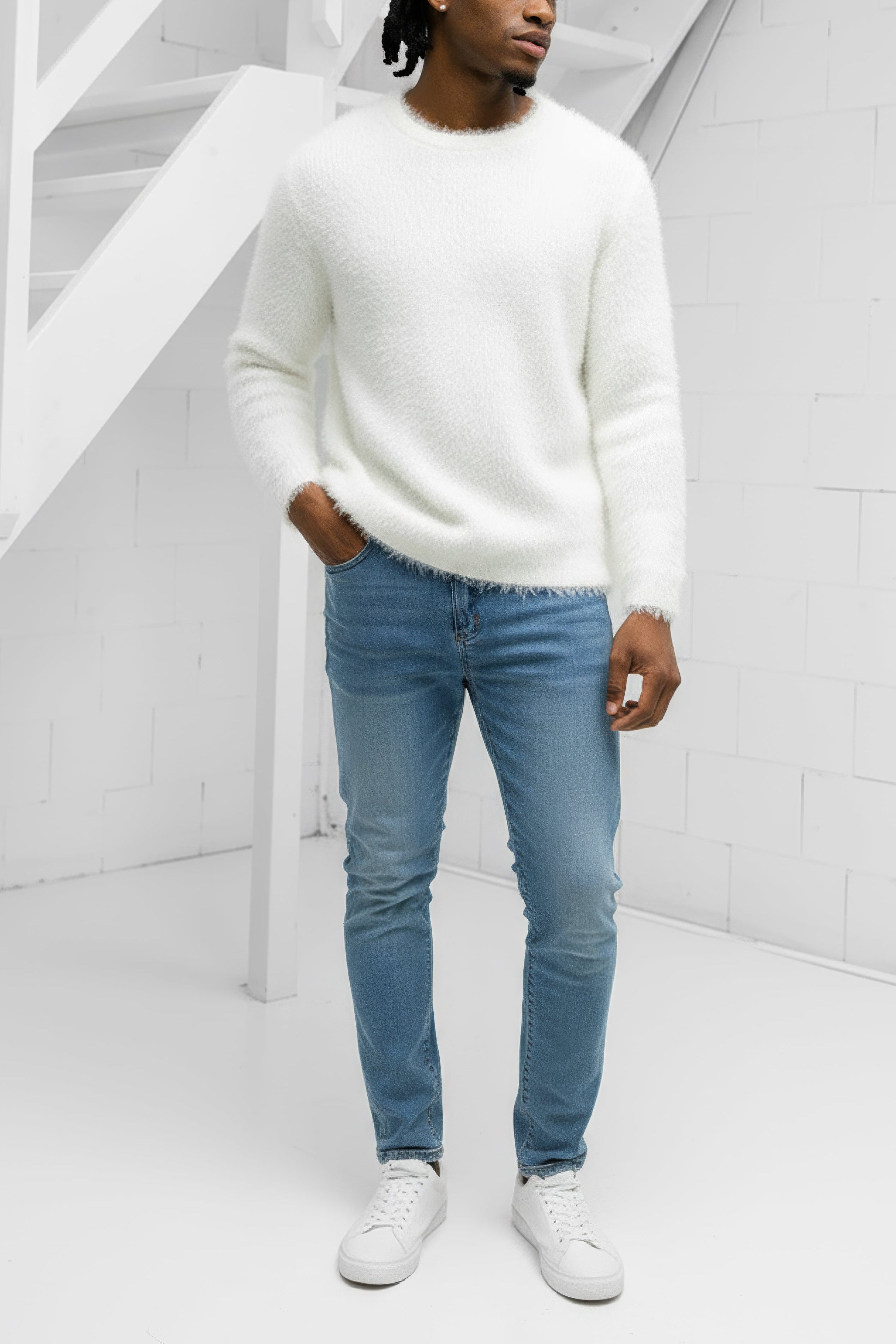 Sereno Mohair Sweater - White