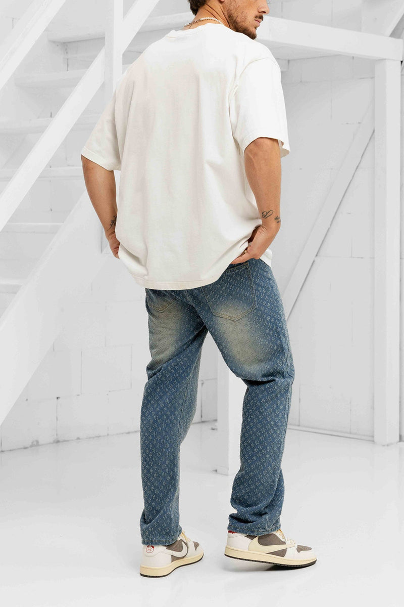 Stellato Distressed Denim Jeans - Blue
