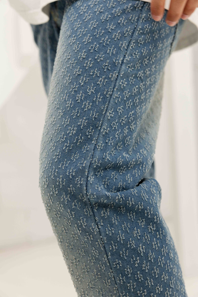 Stellato Distressed Denim Jeans - Blue