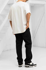 Stellato Distressed Denim Jeans - Black