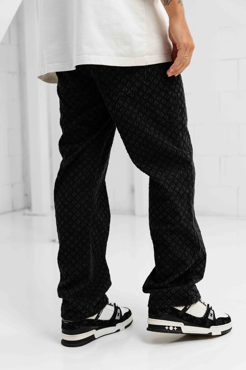 Stellato Distressed Denim Jeans - Black