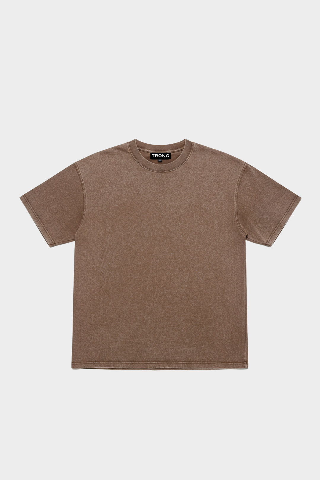 Vintage Crew Neck T-Shirt - Coffee