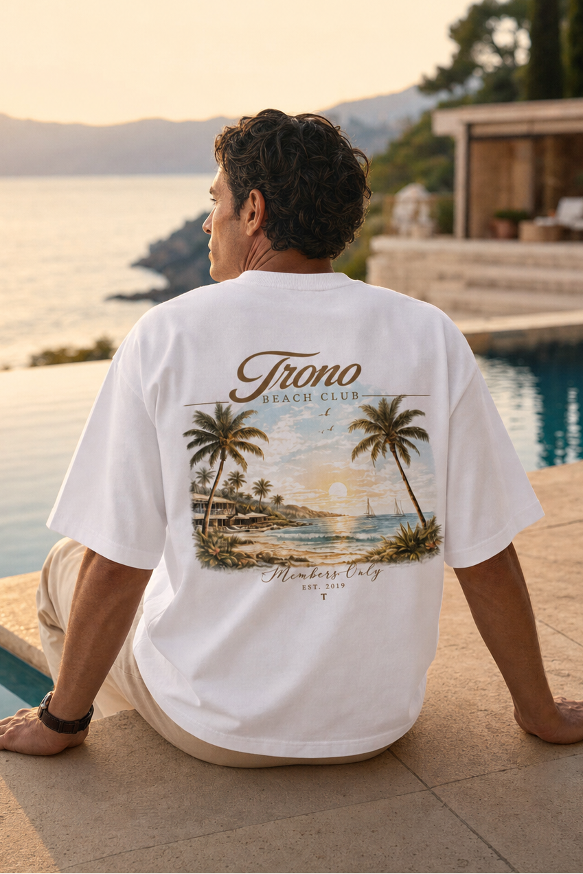 Beach Club Members Only - White