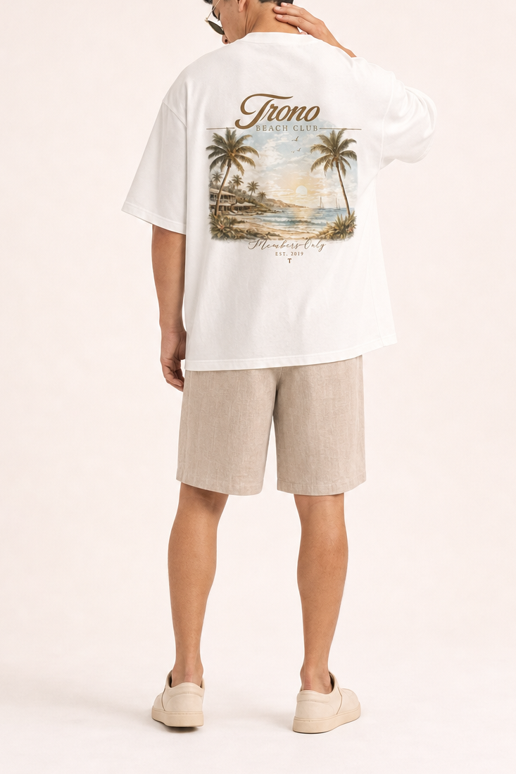 Beach Club Members Only - White