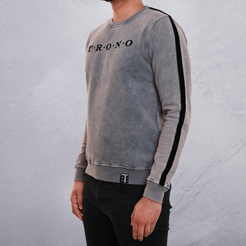 Distressed Acid Wash Sweatshirt