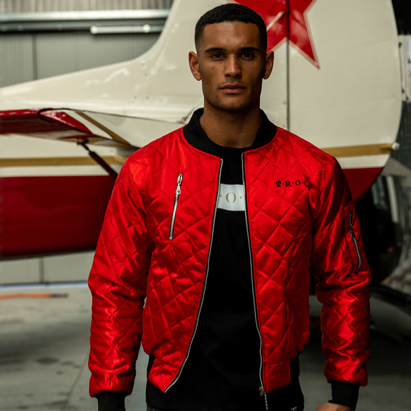 MAGARI Bomber Jacket - Scarlett Red